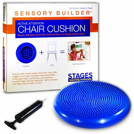 STAGES LEARNING MATERIALS Sensory Builder, Wiggle Cushion, Blue SLM801